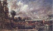 John Constable The Opening of Wateloo Bridge oil painting reproduction